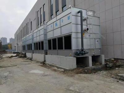 中船重工某所機(jī)電設(shè)備試驗(yàn)室定制閉式冷卻塔完成安裝工作