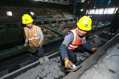 亞運(yùn)三館12月底整體竣工交付，三千工人節(jié)日堅(jiān)守崗位趕工機(jī)電安裝